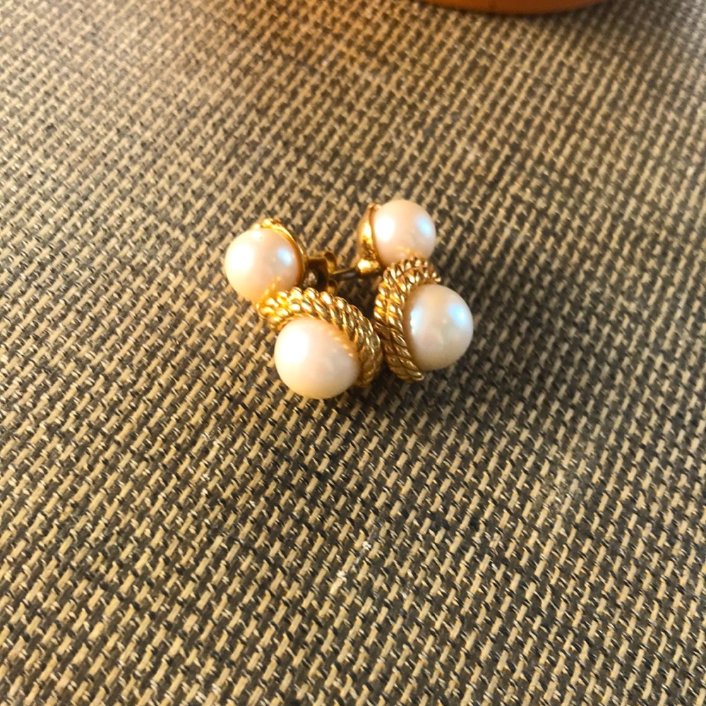 Vintage Faux Pearl Avon Earrings